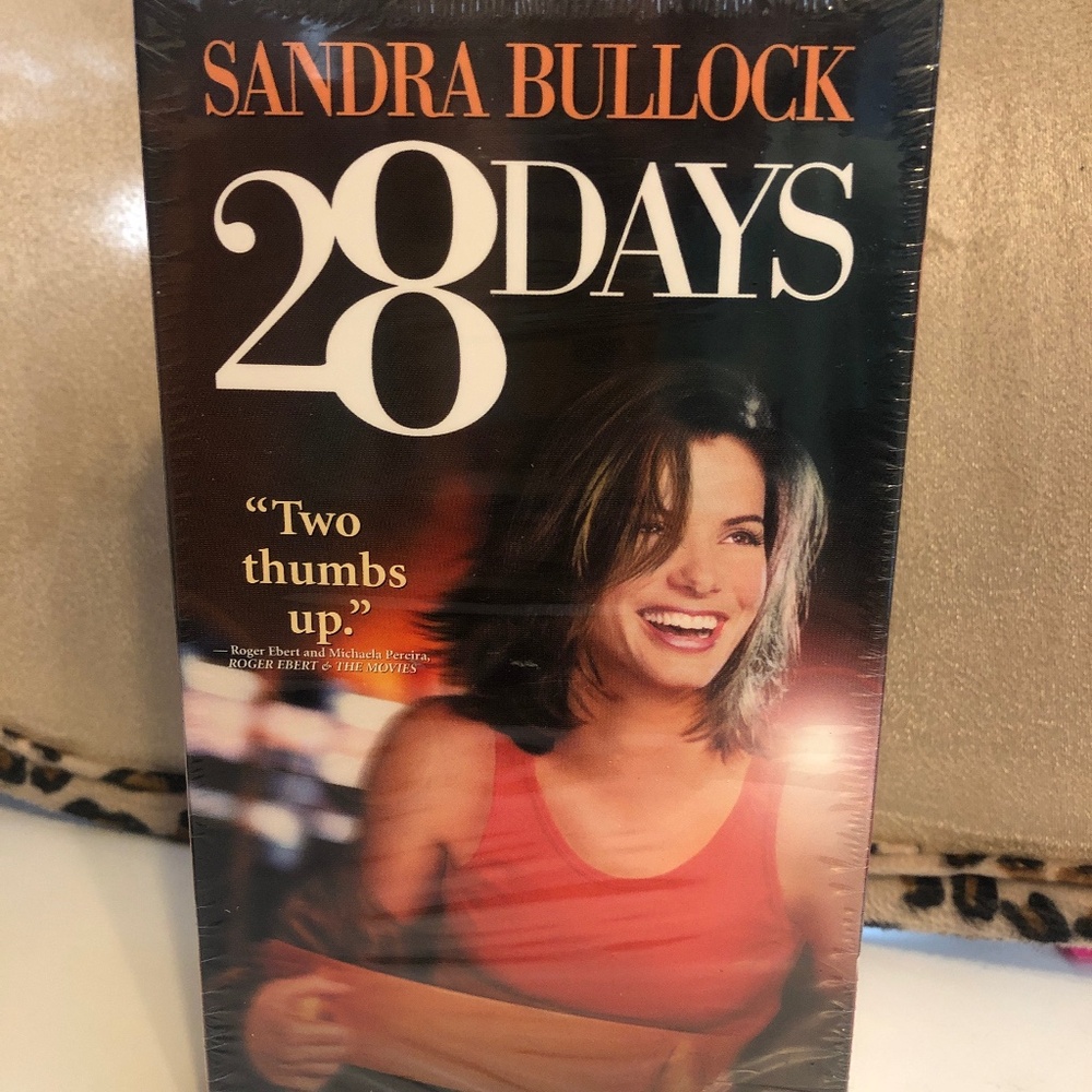 VHS 28 Days movie staring Sandra Bullock